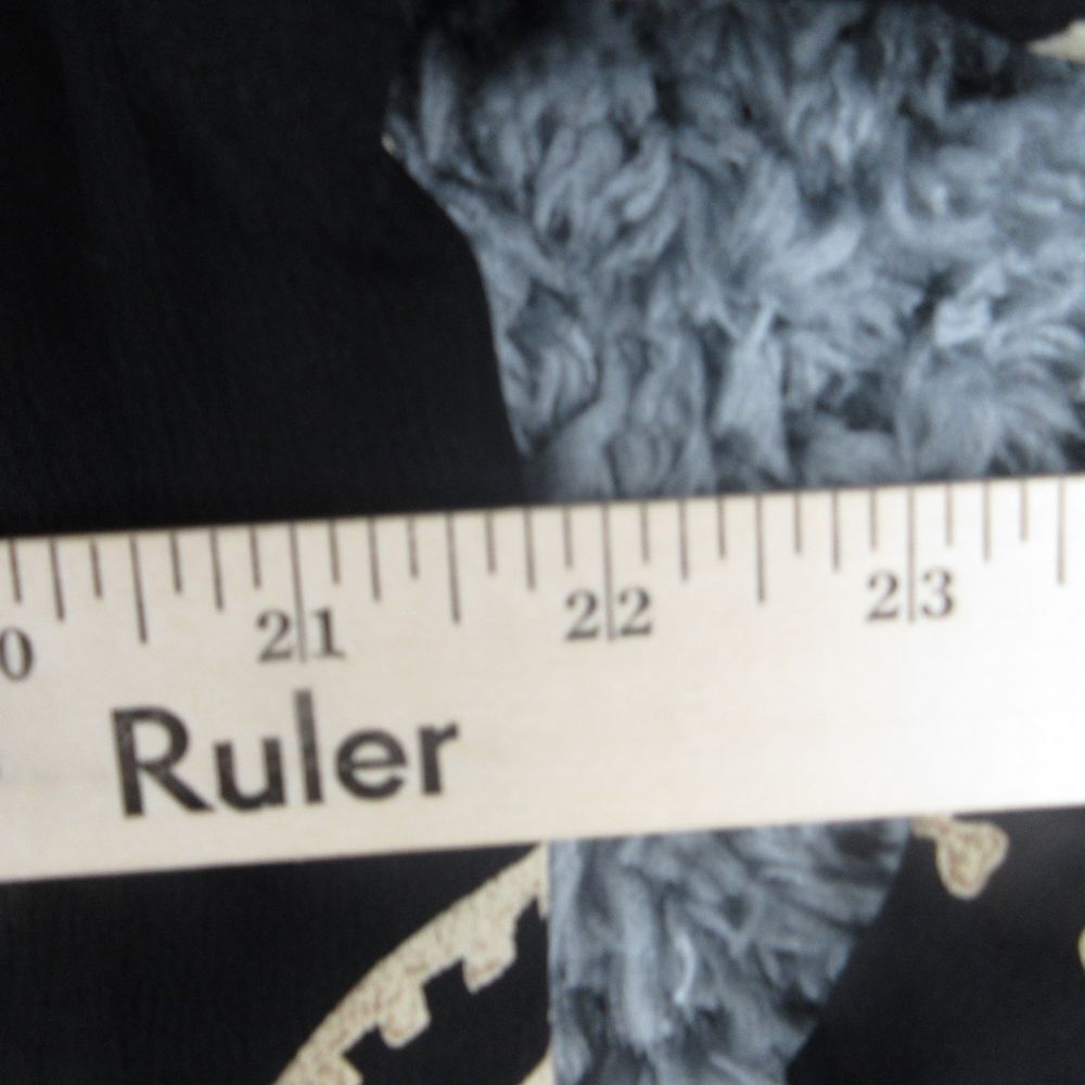 Chico's Design Shirt Womens 1 Black Geometric Long Sleeve Button Up - Picture 4 of 10